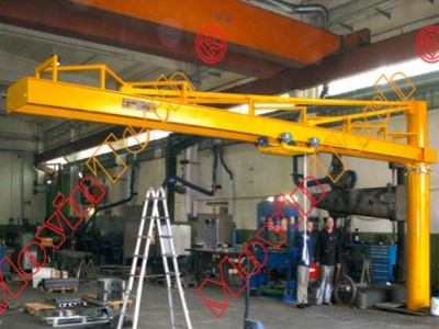 Column jib crane with vacuum manipulator 200 kg